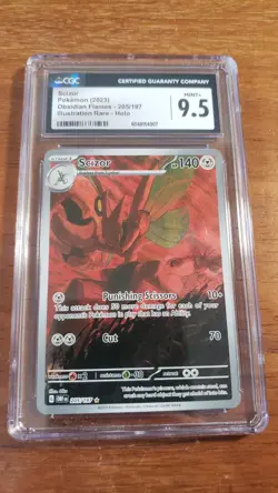 Scizor Pokemon : Obsidian Flames Illustration Rare Card 205/197 CGC 9.5 - Image 1