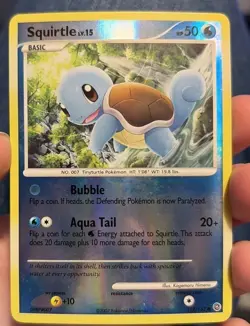 Pokemon TCG Squirtle 112/132 Secret Wonders Reverse Holo Common Card - Image 1