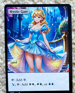 MYSTIC GATE : altered-art card for use with MTG : sexy, Fairy Tale Princess! - Image 1