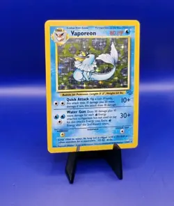 Vaporeon 12/64 Jungle Set Holo Rare Pokemon Card Nintendo Pokemon TCG WOTC 1999 - Image 3