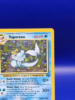 Vaporeon 12/64 Jungle Set Holo Rare Pokemon Card Nintendo Pokemon TCG WOTC 1999 - Image 5