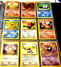 Vintage Pokemon Cards Lot of 198 Cards in binder Assorted Characters. - Image 1