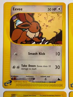 Evee Skyridge Evolution Lot Flareon Jolteon Vaporeon E-Reader Pokemon Cards - Image 2