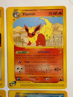 Evee Skyridge Evolution Lot Flareon Jolteon Vaporeon E-Reader Pokemon Cards - Image 3
