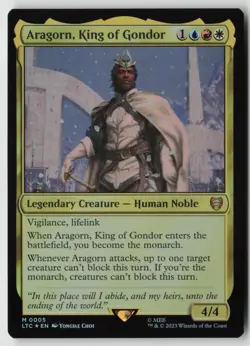 Aragorn, King of Gondor FOIL 5 Commander: The Lord of the Rings: Tales of Middle - Image 1