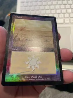 FOIL Plains #334, Onslaught, NM Magic the Gathering MTG - Image 3
