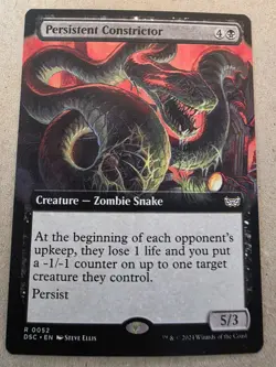Persistent Constrictor - Regular (Extended Art) - Duskmourn - Mtg - Image 1