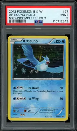 Pokemon PSA 9 Articuno 27/99 Black & White Next Destinies Holo Rare Mint - Image 1