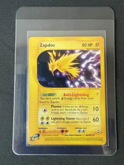 Pokemon Zapdos Aquapolis Non-Holo Rare e-Series WOTC Vintage LP - Image 1