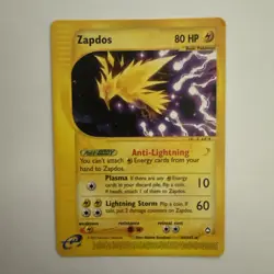Pokemon Zapdos Aquapolis Non-Holo Rare e-Series WOTC Vintage LP - Image 3