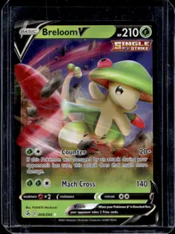 2021 Pokemon SWSH Fusion Strike Breloom V #006/264 - Image 1