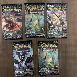 Pokemon TCG Ultra Prism Booster Packs 5 pack lot 820650803444 - Image 1