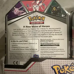 Pokemon TCG V Heroes Bundle Tins: 2-Pack of Vaporeon & Umbreon Brand New Sealed! - Image 3