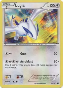 Moderately Played Lugia - XY156 - XY Black Star Promos Pokemon XY Promos - Image 1