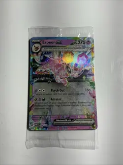Pokemon Prismatic Evolution Espeon EX 034/131 Holo Double Rare Stamped Promo NM - Image 1