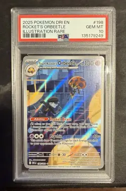 Pokemon TCG Team Rockets Orbeetle Destined Rivals 198/182 PSA 10 - Image 1