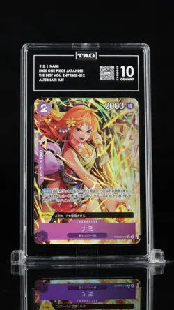 TAG 10 GEM MINT Japanese One Piece 2025 NAMI PRB02-012 ALTERNATE ART NR - Image 1