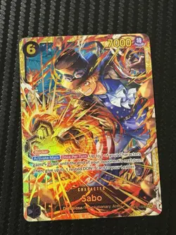 One Piece Carrying On His Will Sabo OP13-120 Secret Rare SEC SP NM - Image 1