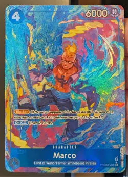 One Piece TCG Marco Alt Art PRB02-008 SR The Best Vol.2 English - Image 1