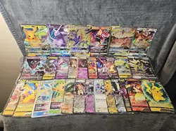 Pokemon TCG Lot Jumbo Oversized Pokemon Cards GX Tag Team Vstar V Lot Of 29 - Image 1