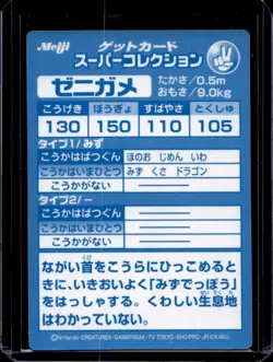 1999 Pokemon Meiji Get Card Super Collection Squirtle - Image 2