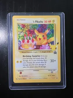 Birthday Pikachu 24/53 Holo Rare 25th Celebrations Classic - Pokemon Card - Image 1