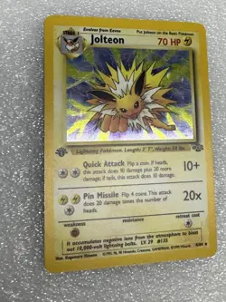 Jolteon 4/64 Holo Rare 1st Edition Jungle Pokemon Card - Image 2