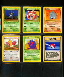 1999 Pokemon 1ST EDITION Jungle Set NEAR COMPLETE Non Holo COMMON Cards Lot WotC - Image 3