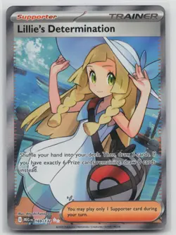 Pokemon Card Lillie's Determination - Ultra Rare ME01: Mega Evolution 169/132 - Image 1