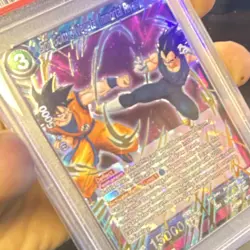 Dragon Ball Super Card Son Goku & Vegeta BT19-048 SR Foil Blue PSA 10 - Image 3