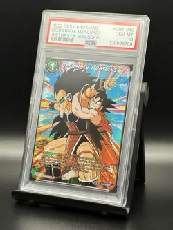 2022 DBS CARD GAME HISTORY OF SON GOKU #DB1-040 DESPERATE MEASURES PSA 10 - Image 2