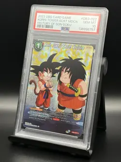 2022 DBS CARD GAME HISTORY OF SON GOKU #DB3-022 KORIN TOWER SECRET MDCN PSA 10 - Image 2