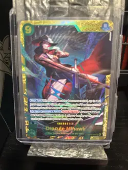 Dracule Mihawk OP14-119 One Piece Card Game Holo Character Card Azure Sea Seven - Image 3