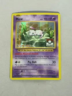 Pokemon Mew 4th Place League & Championship Cards 53/108 - Image 1