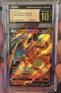 CGC Pristine 10 Charizard V 013/172 s12a VSTAR Universe Holo Pokemon Card JPN - Image 1