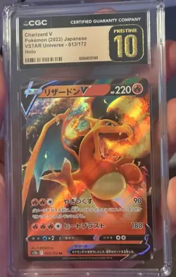 CGC Pristine 10 Charizard V 013/172 s12a VSTAR Universe Holo Pokemon Card JPN - Image 2