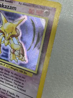 Alakazam 1/102 Base Set Holo Rare Vintage 1999 Pokemon Card - Image 2