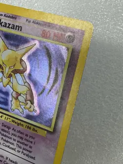 Alakazam 1/102 Base Set Holo Rare Vintage 1999 Pokemon Card - Image 3