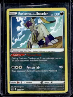 2022 Pokemon SWSH Lost Origin Radiant Hisuian Sneasler #123/196 - Image 1