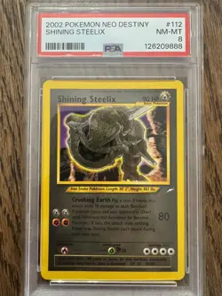 Shining Steelix 2002 Pokemon Neo Destiny PSA 8 #112 - Image 1