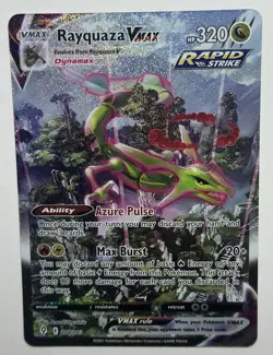 Pokemon Rayquaza VMAX Alternate Art Secret Rare Holo 218/203 - Image 1