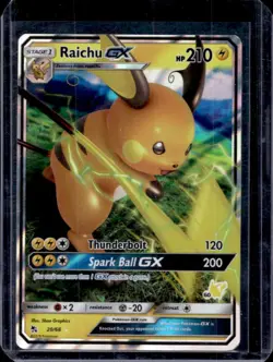 2019 Pokemon SM Hidden Fates Raichu GX #20/68 - Image 1