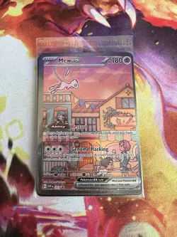 Mew EX SVP 053 Pokemon TCG Scarlet Violet 151 Black Star Promo Full Art Sealed - Image 1