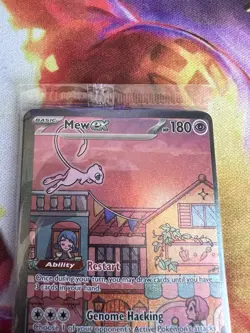 Mew EX SVP 053 Pokemon TCG Scarlet Violet 151 Black Star Promo Full Art Sealed - Image 3