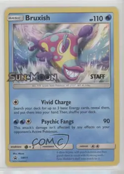 Bruxish (Staff Stamp - Sun & Moon) Pokemon & Black Star Promo #SM11 - Image 1
