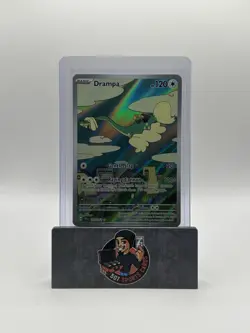Pokemon Drampa 184/162 Temporal Forces Illustration Rare DMG - Image 1