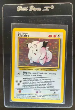 1999 Pokemon Unlimited Clefairy Rare Holo #5/102 - Image 1