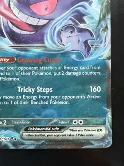 Pokemon Gengar ex 104/162 Temporal Forces Double Rare Holo (NM) - Image 5