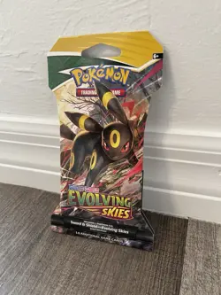 Pokemon Evolving Skies Sleeved Booster Pack Umbreon Artwork Pokemon - NEW SEALED 820650808784 - Image 1