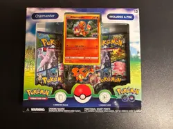 Pokemon TCG Charmander Pin Collection Box Pokemon Go Edition, Sealed - Image 1